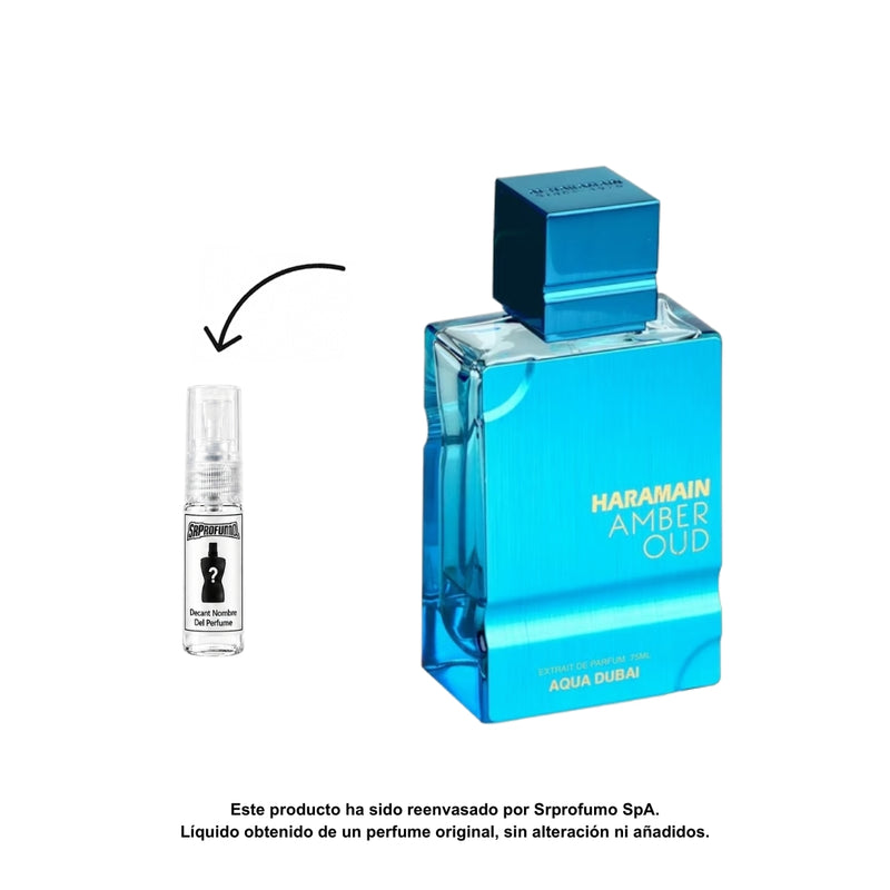 Decant Al Haramain Amber Oud Aqua Dubai Extrait