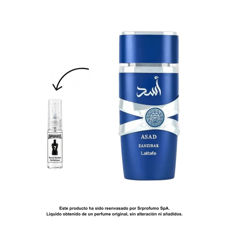 Decant Lattafa Asad Zanzibar EDP