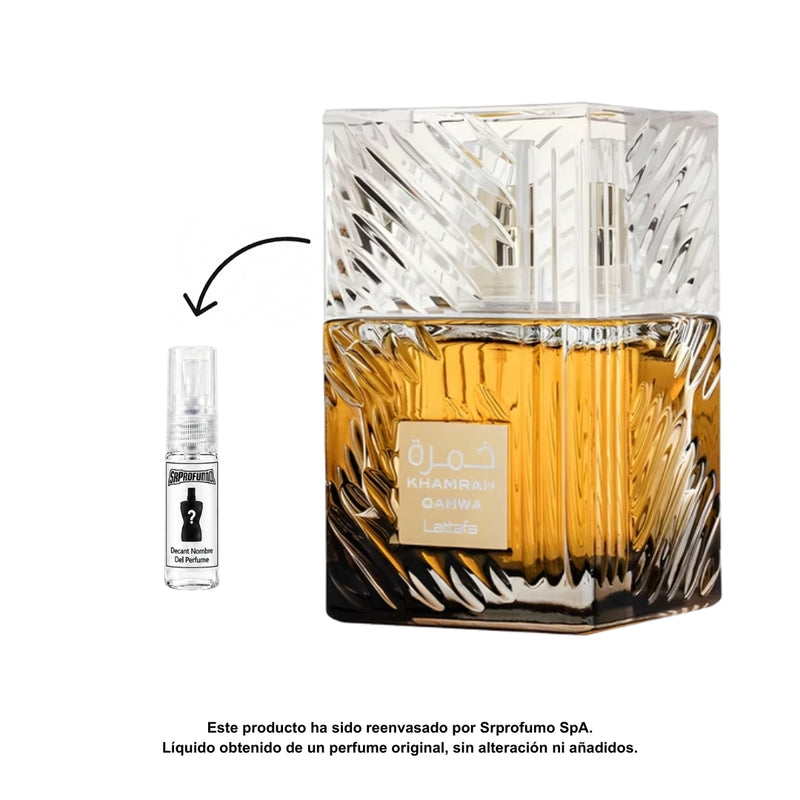 Decant Lattafa Khamrah Qahwa EDP