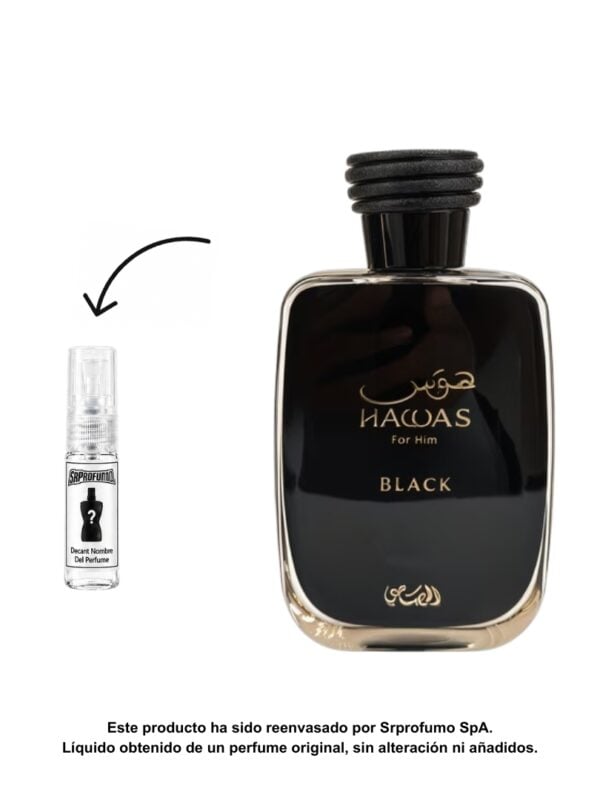 Decant Rasasi Hawas Black EDP 2ml, 3ml, 5ml