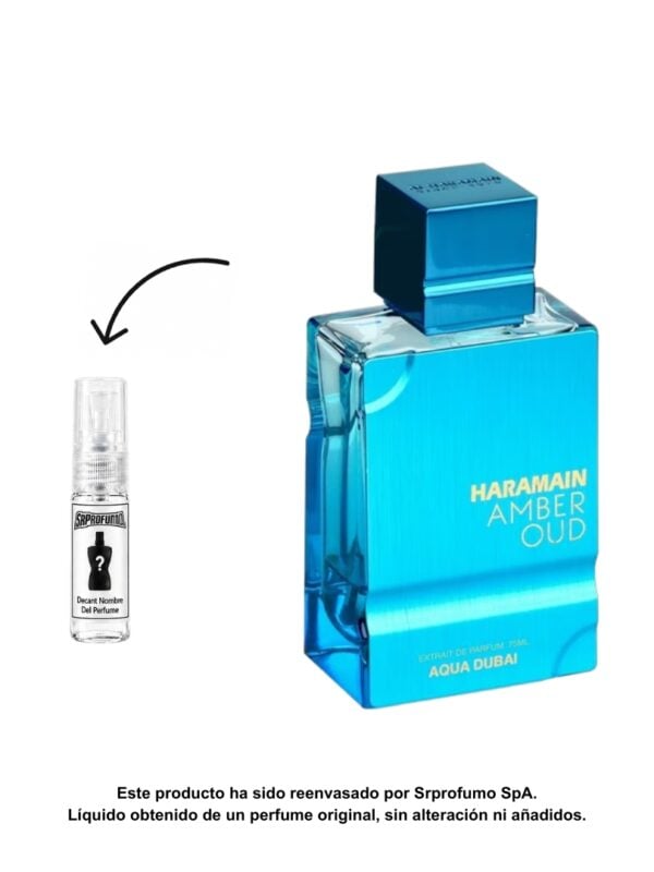 Decant Al Haramain Amber Oud Aqua Dubai Extrait 2ml, 3ml, 5ml