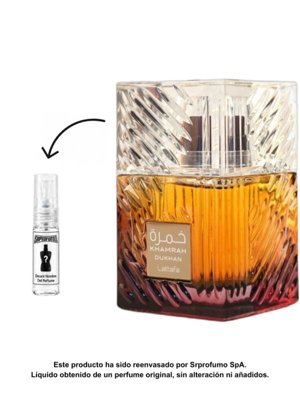 Decant Lattafa Khamrah Dukhan EDP 2ml, 3ml, 5ml