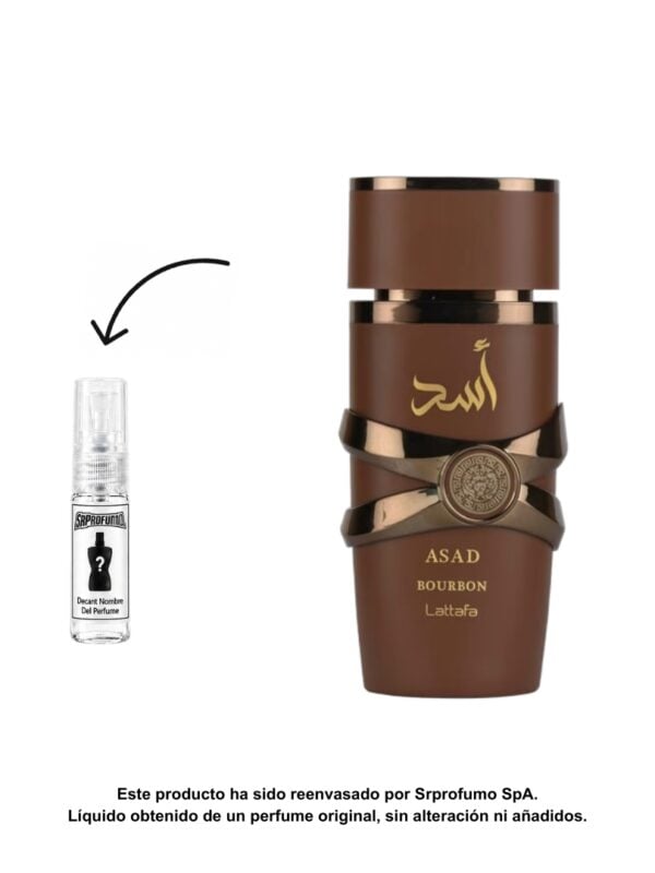 Decant Lattafa Asad Bourbon EDP 2ml, 3ml, 5ml
