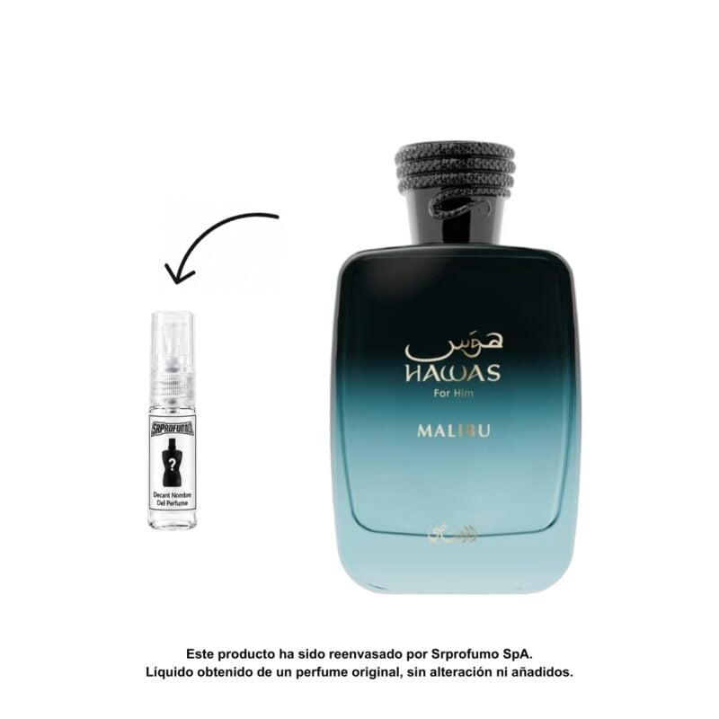 Decant Rasasi Hawas Malibu EDP 2ml, 3ml, 5ml