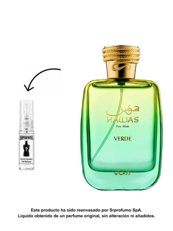 Decant Rasasi Hawas Verde EDP 2ml, 3ml, 5ml